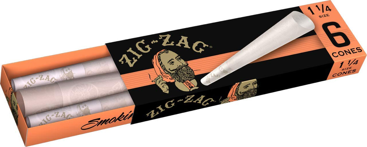ZIG ZAG ULTRA THIS CONES 1 ¼ 6 PACK