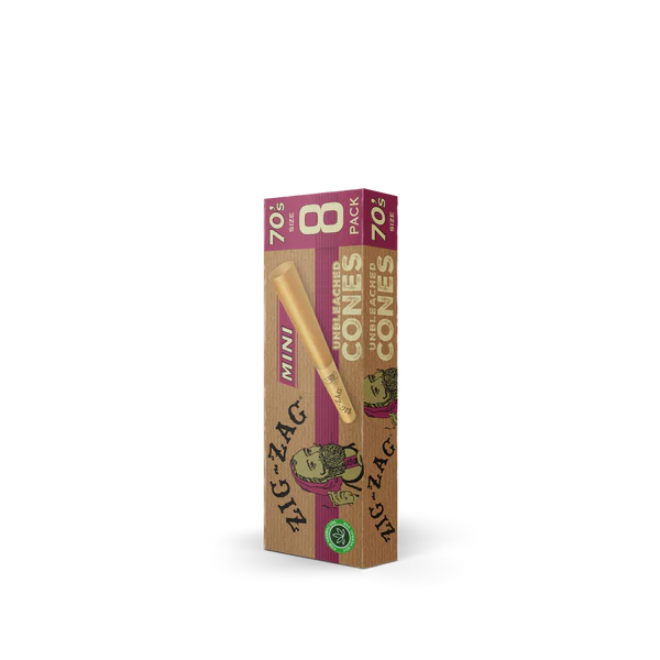 ZIG ZAG MINI UNBLEACHED CONES 8 PACK