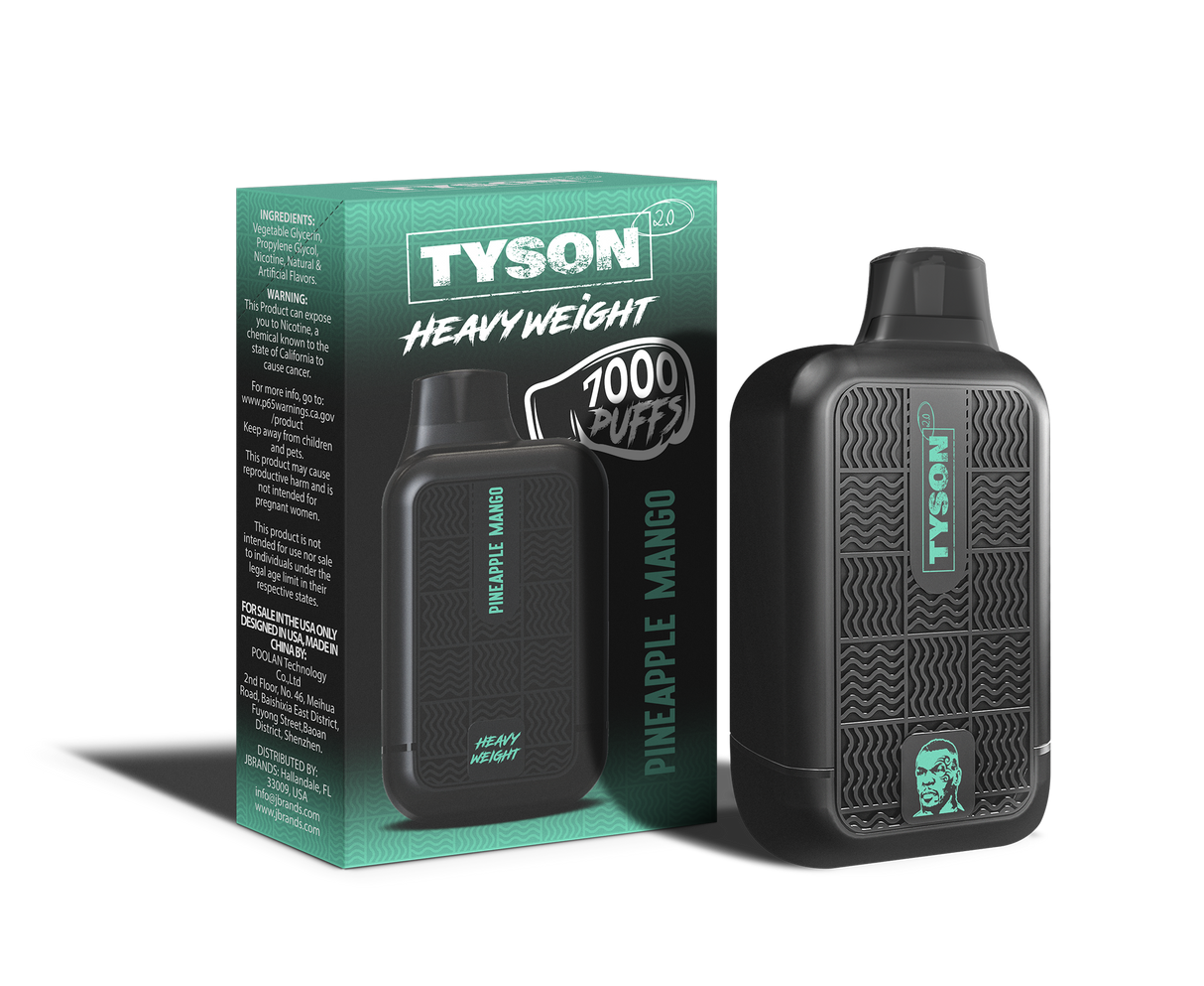 TYSON PINEAPPLE MANGO 7000 PUFFS 10ct
