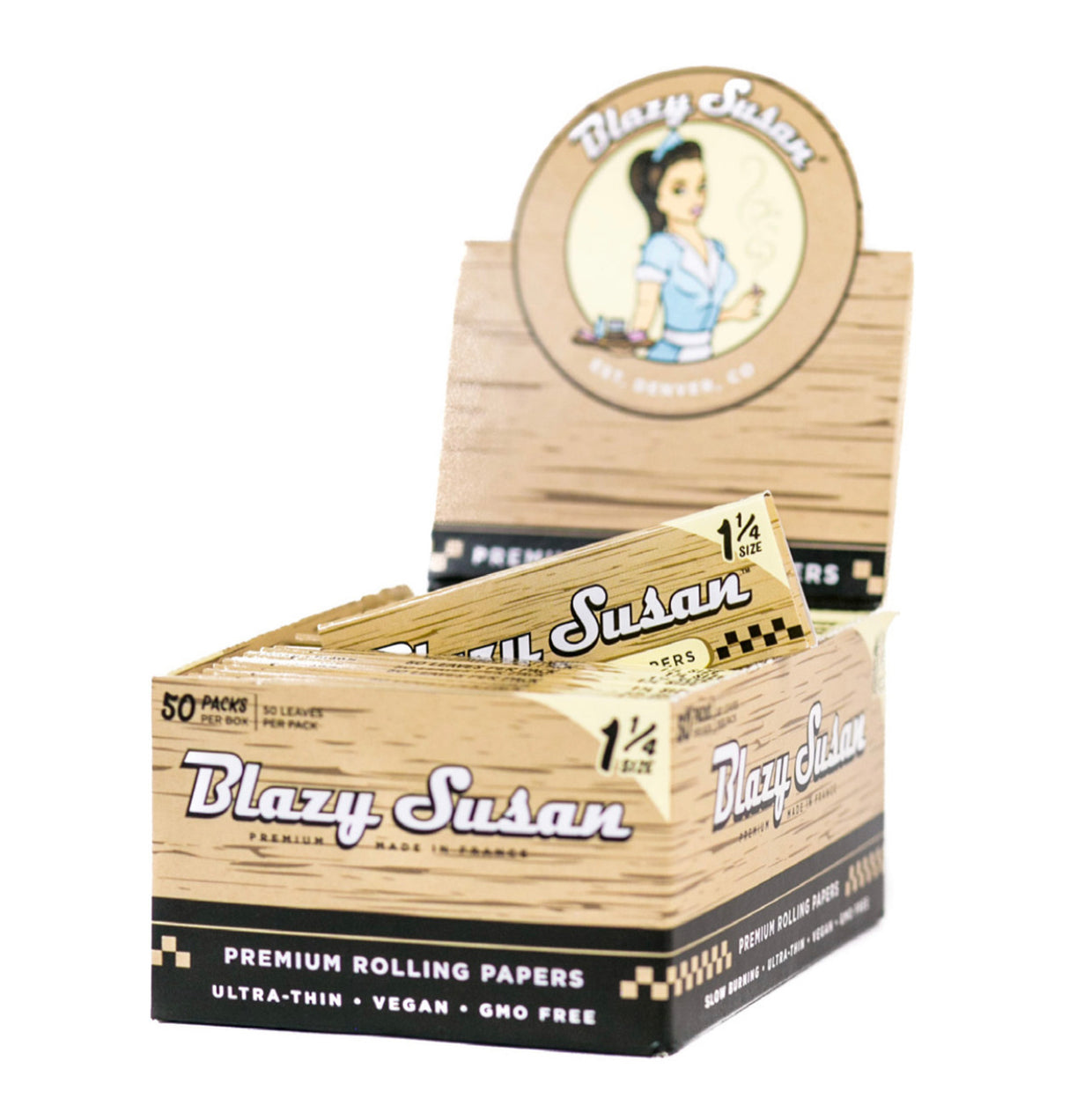 BLAZY SUSAN PREMIUM ROLLING PAPERS KING SIZE SLIM 50 PACKS PER BOX