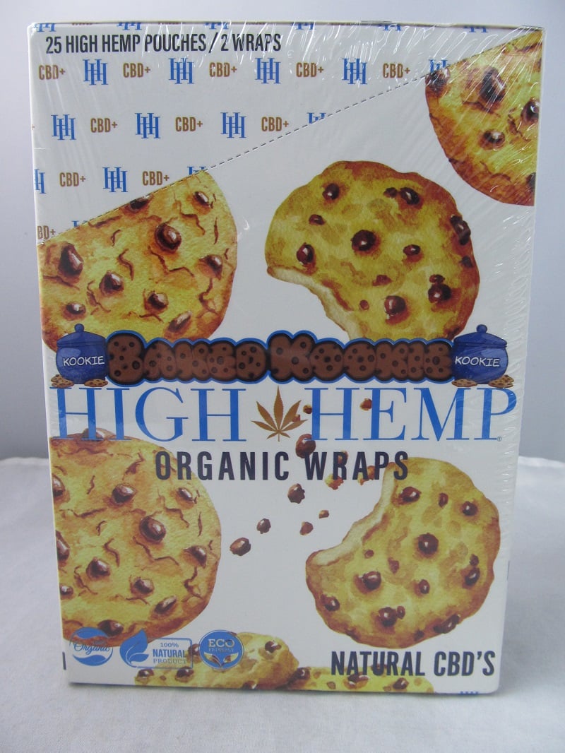 HIGH HEMP ORGANIC WRAPS 25CT KOOKIE
