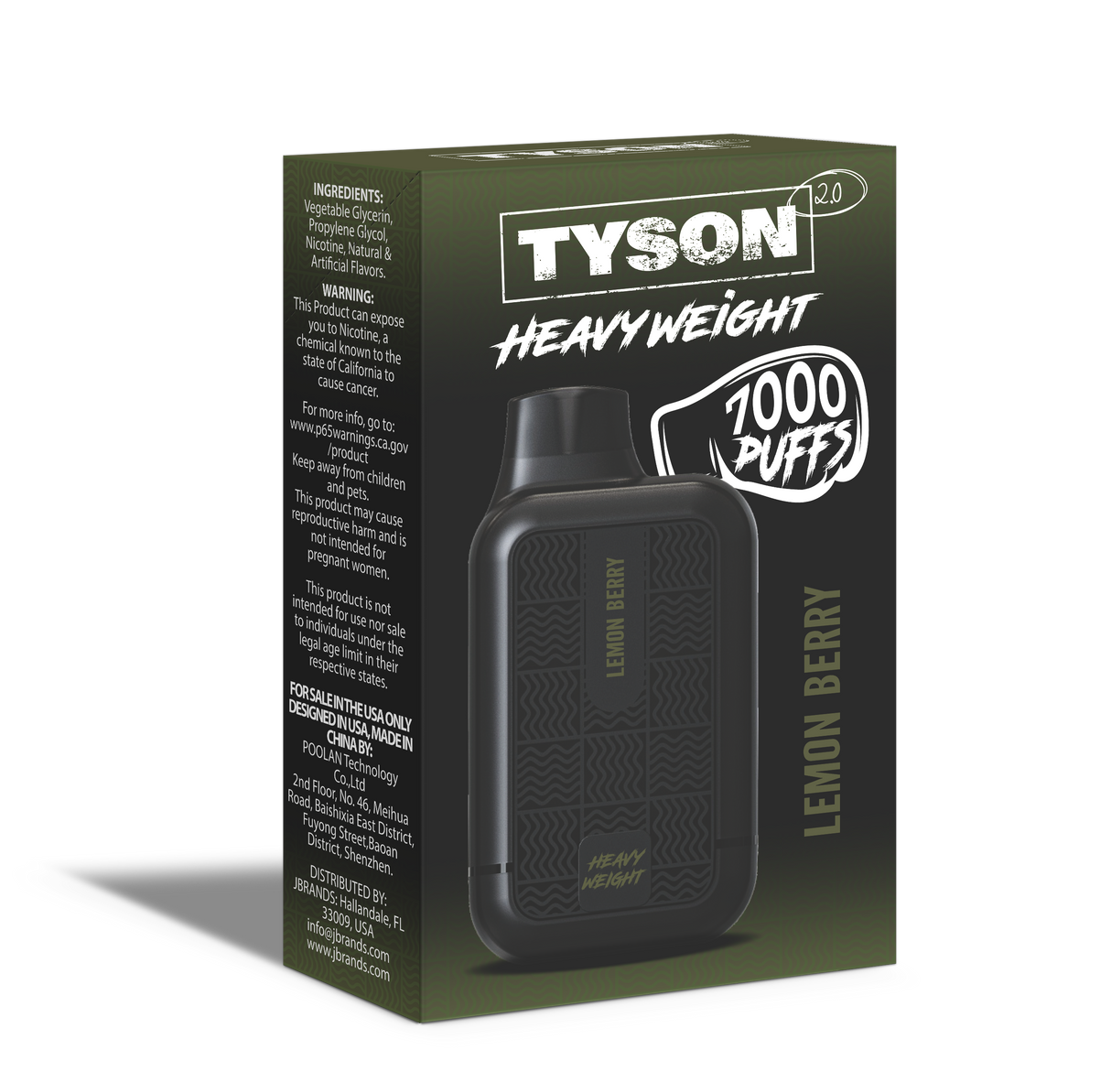 TYSON LEMON BERRY 7000 PUFFS 10ct