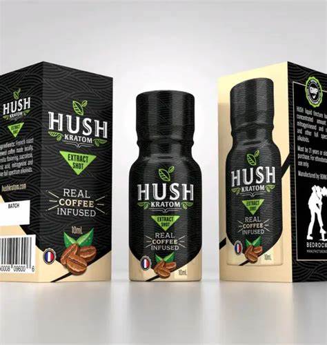 HUSH KRATOM REAL COFFEE INFUSED 12 CT