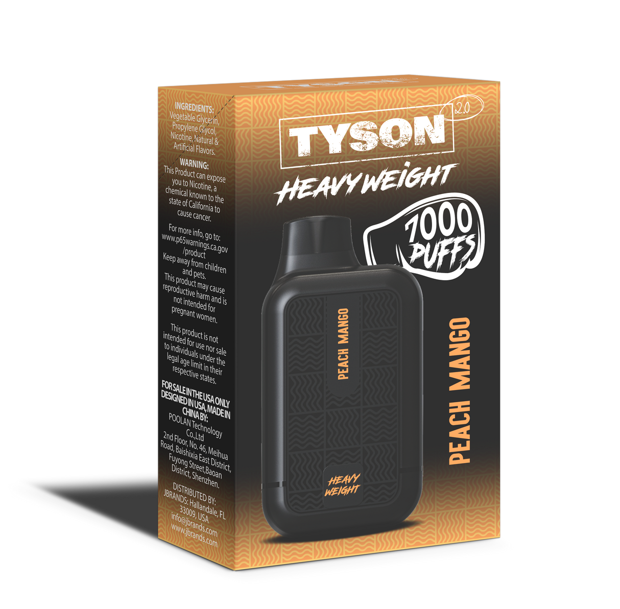TYSON PEACH MANGO 7000 10ct