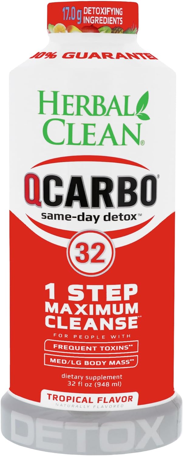 Qcarbo Herbal clean Detox 32oz Tropical
