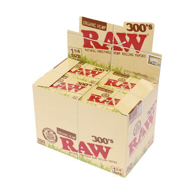 Raw 300~S Hemp papers 40ct 1¼ size