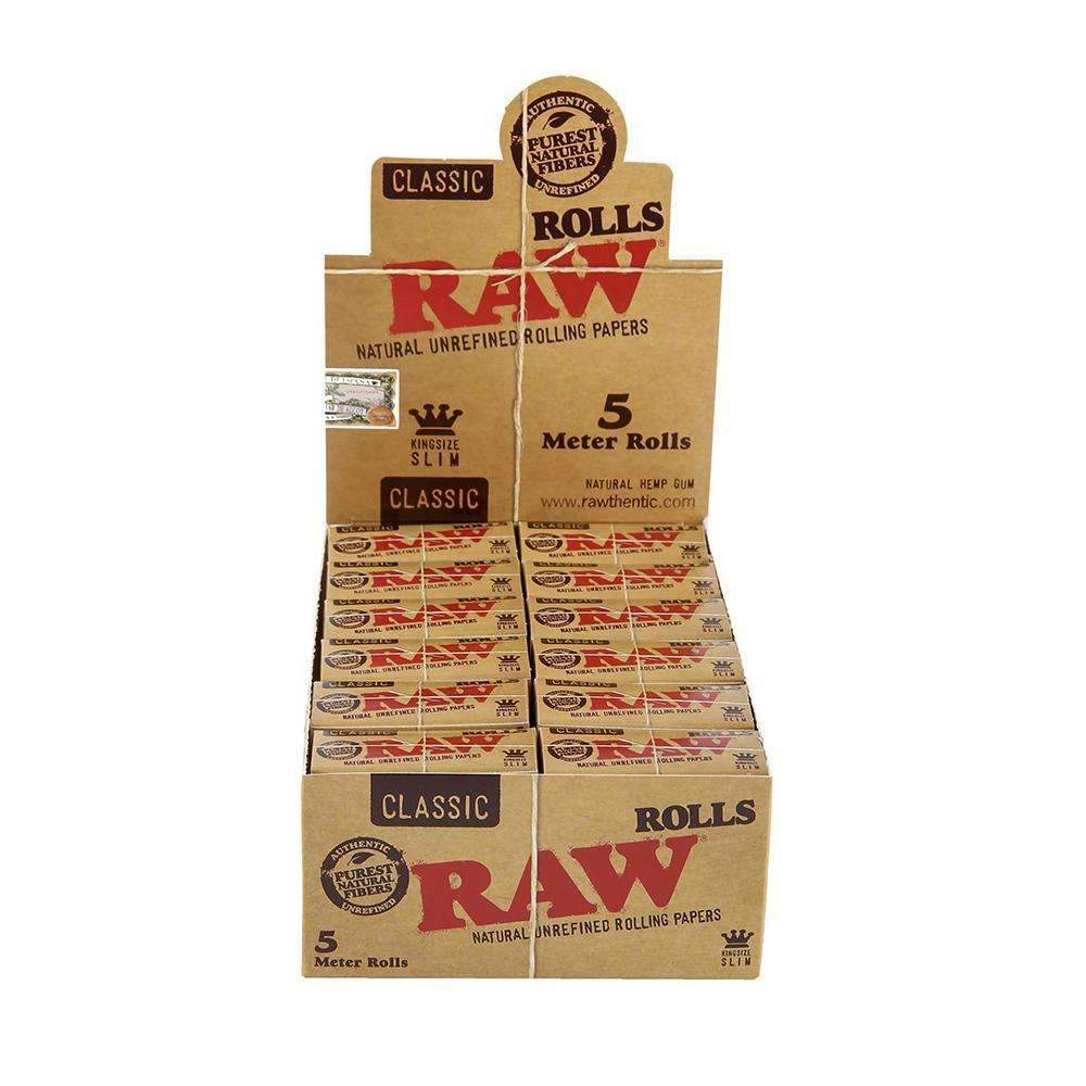 Raw rolling papers raw king size slim 24ct 5 meter roll