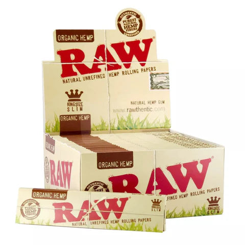 Raw organic hemp black king size slim 50ct