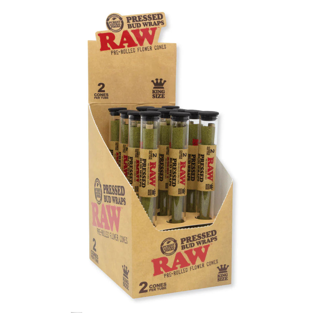 Raw pressed bud Wraps 12ct king size