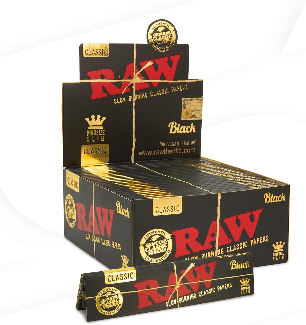 Raw slow burning papers king slim 50ct