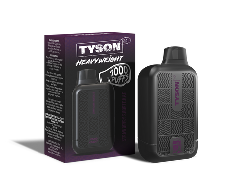 TYSON ROUND 2 SRAWBERRY SHORTCAKE  7500 PUFFS 10ct