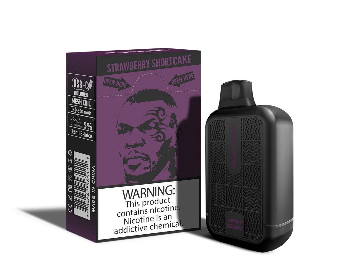 TYSON ROUND 2 SRAWBERRY SHORTCAKE  7500 PUFFS 10ct