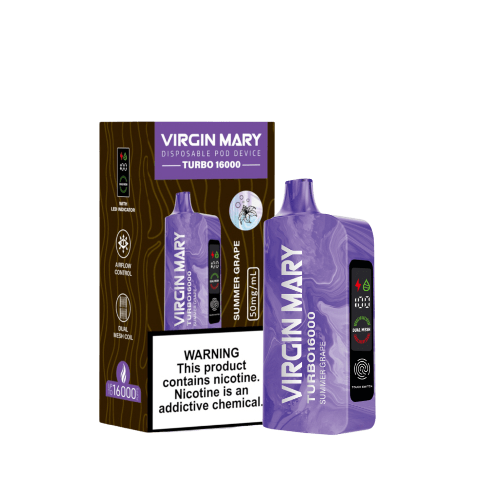 Virgin Mary Turbo 16000 5ct Summer grape