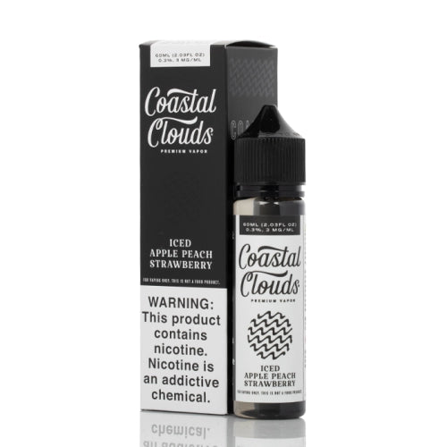 COASTAL CLOUDS ICED APPLE PEACH STRAWBERRY 60ML