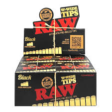 Raw blank W-wide Pre rolled tips 18ct 20 per box