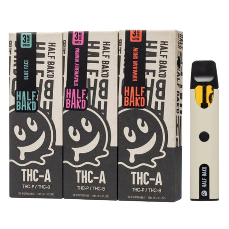HALF BAK'D THC-A DISPOSABLE 3G