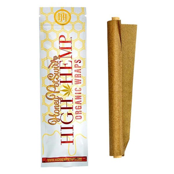 HIGH HEMP ORGANIC WRAPS 25CT HONEYPOT SWIRL