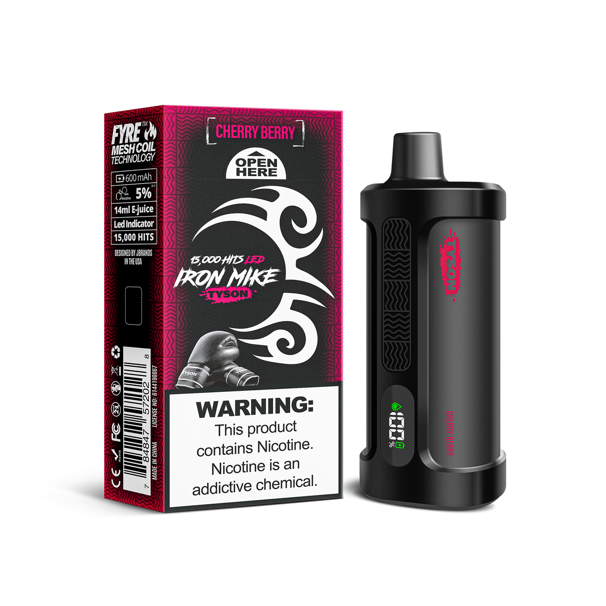 IRON MIKE TYSON 5ct CHERRY BERRY