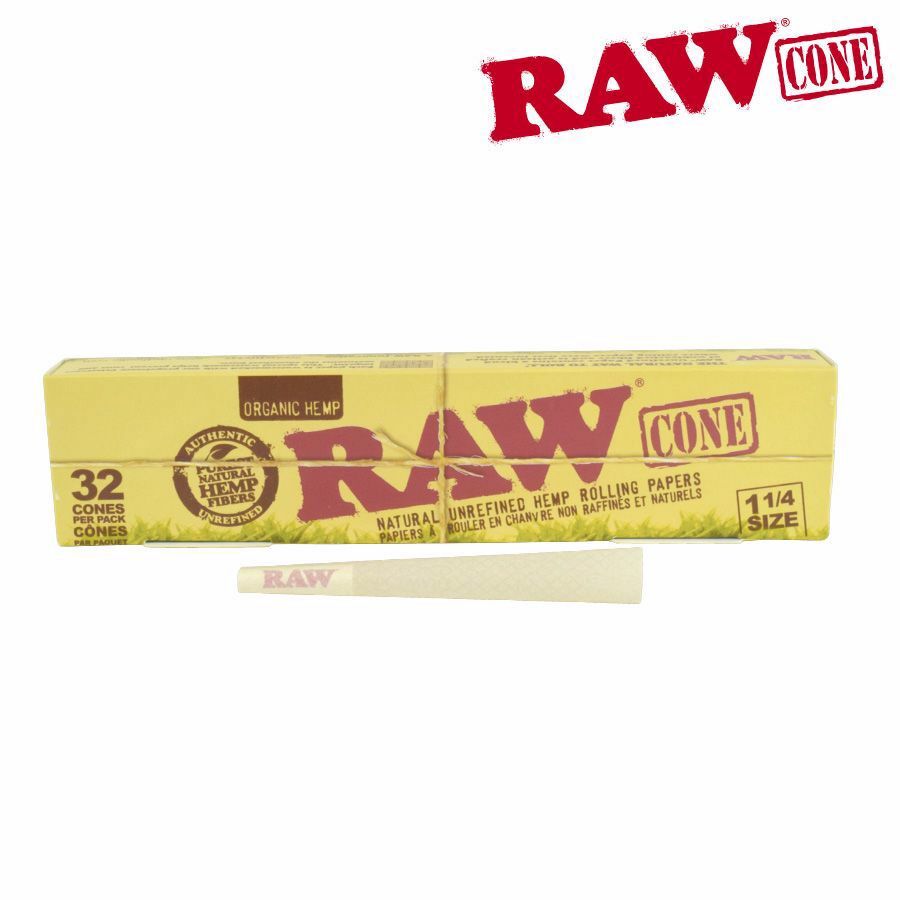 raw cone organic hemp 1 ¼ 32 pack 6 per pack