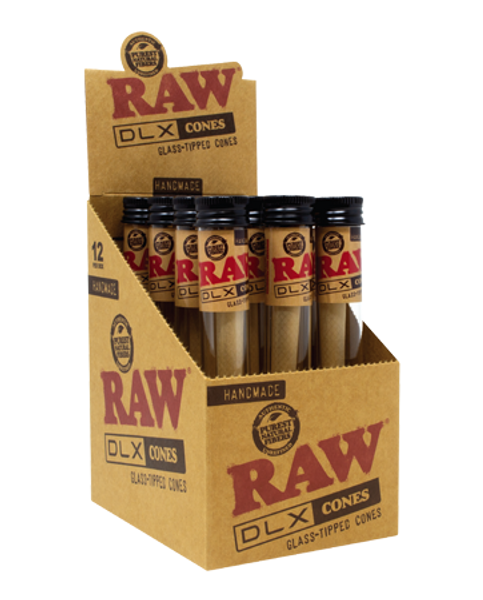 raw dlx tipped cones 12ct