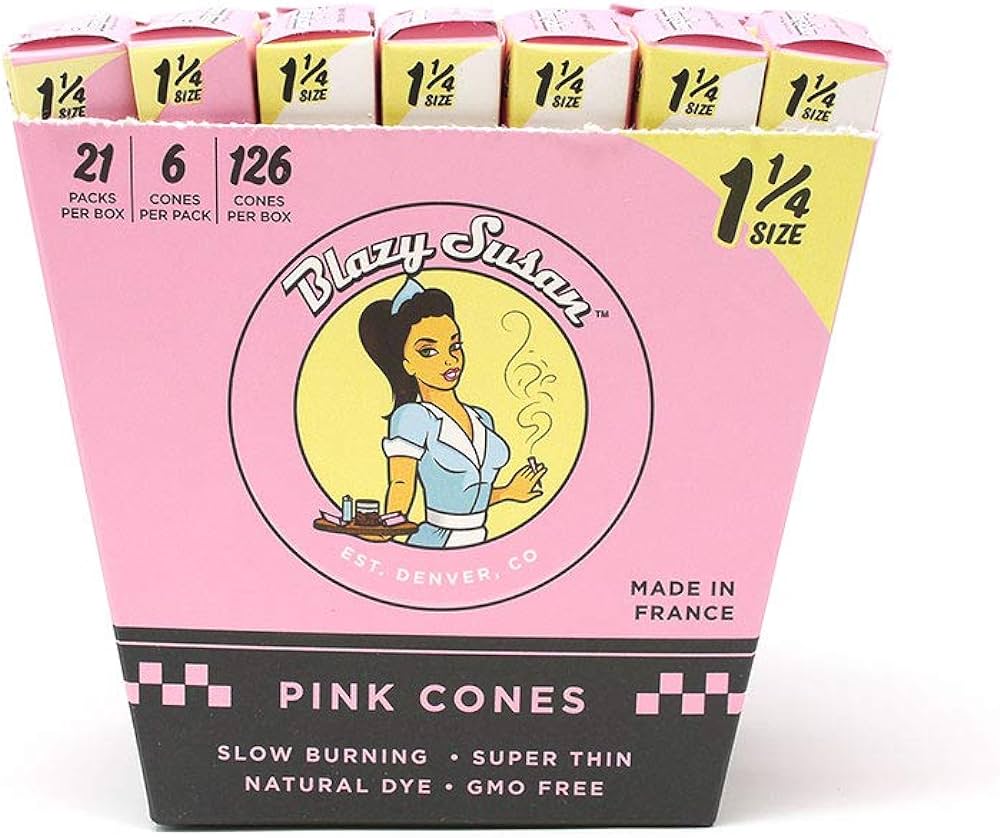 BLAZY SUSAN PINK CONES 126 PER BOX 1 1 ¼