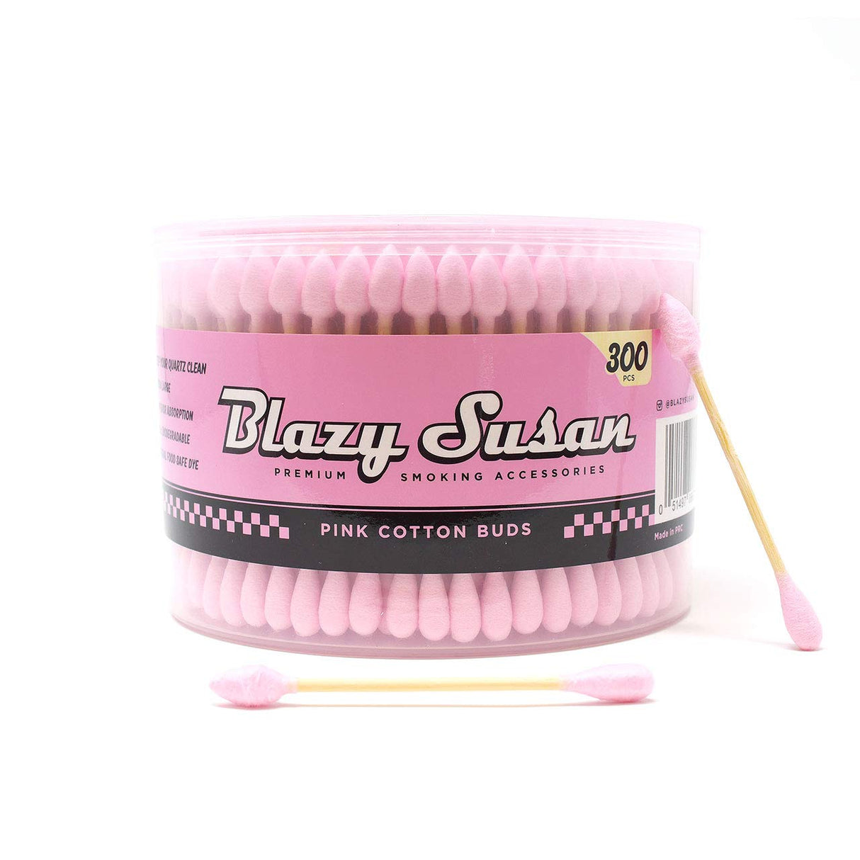 BLAZY SUSAN PINK COTTON BUDS 300PCS