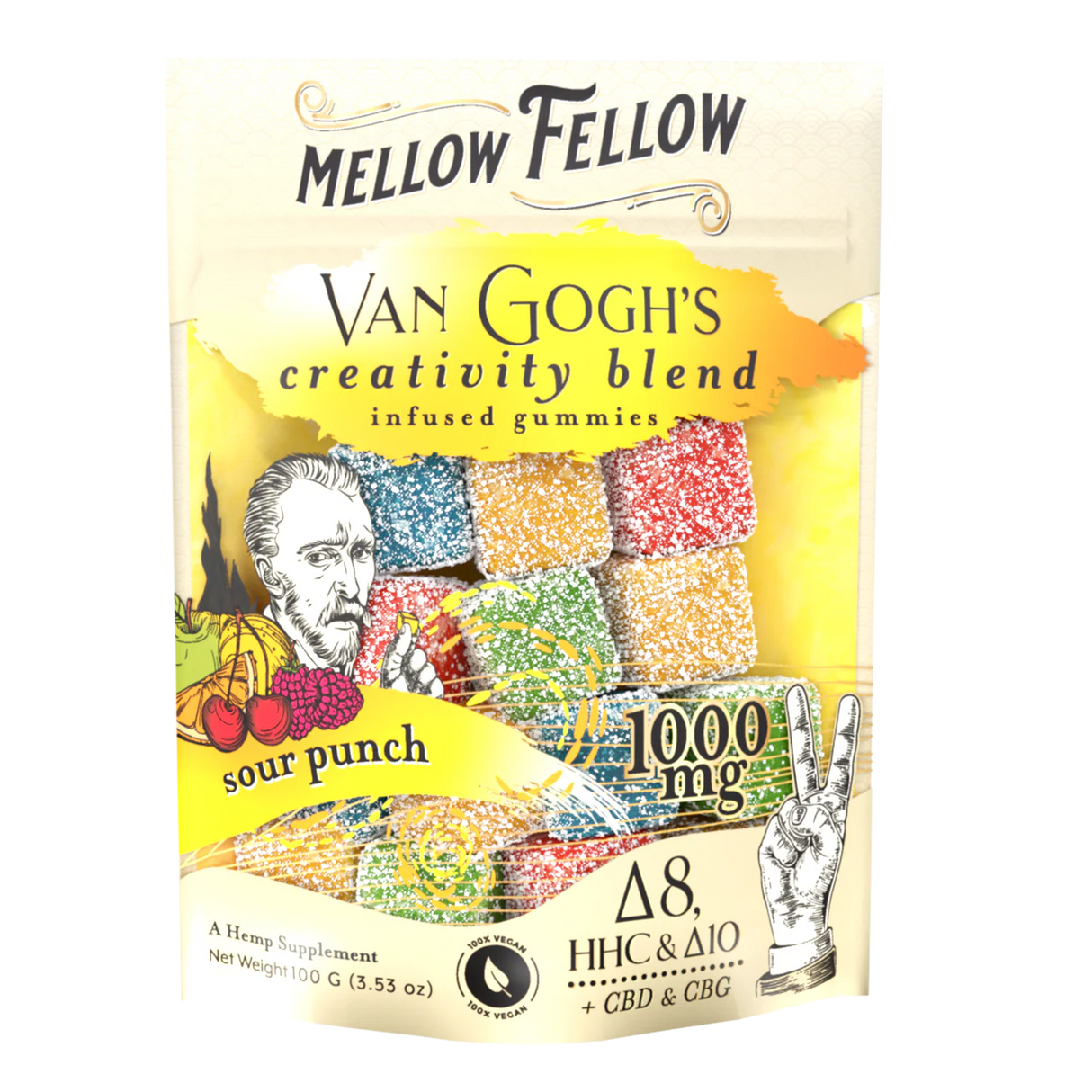 MELLOW FELLOW 1000MG GUMMIES