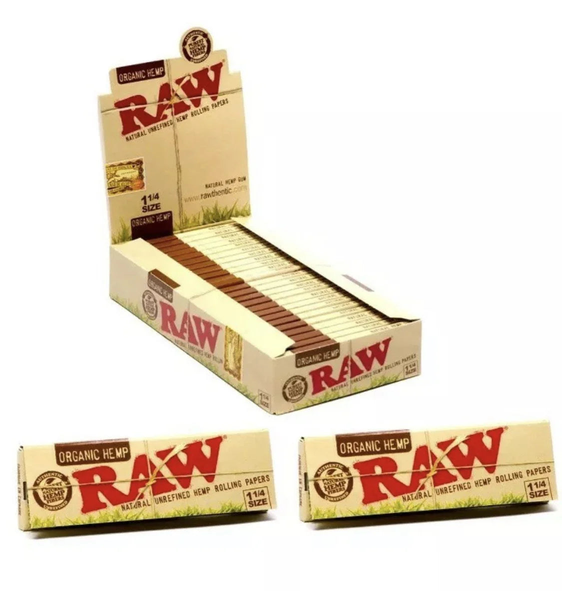 Raw organic Hemp paper 1¼ 24ct