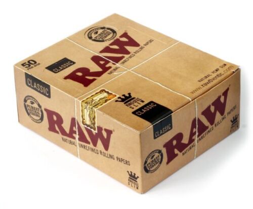 Raw thin rolling papers king slim classics 50ct