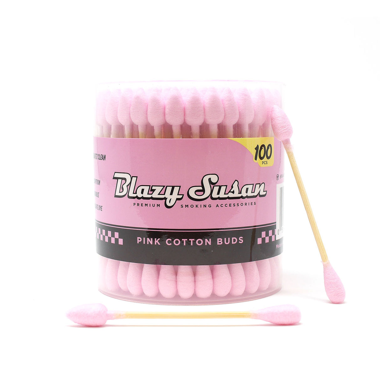 BLAZY SUSAN  PINK COTTON BUDS 100 PER PACK