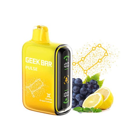 GEEK BAR PULSE 15000 PUFFS 5ct Grape lemon