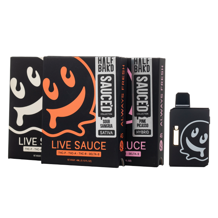 HALF BAKeD LIVE RESIN SAUCED DISPOSABLE 4G