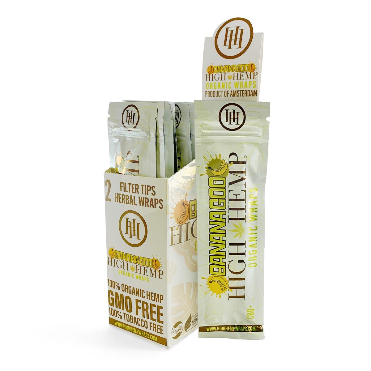 HIGH HEMP ORGANIC WRAPS 25CT BANANA GOO