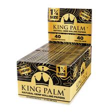 KING PALM NATURAL HEMP ROLLING PAPERS 40