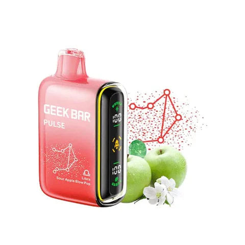 GEEK BAR PULSE 15000 PUFFS 5ct Sour Apple blow pop