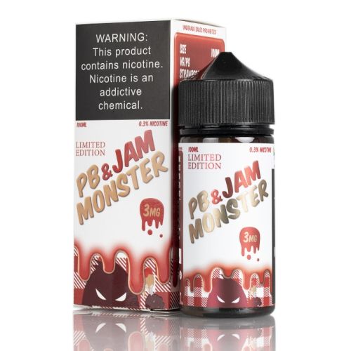 JAM MONSTER PB & STRAWBERRY 100 ml