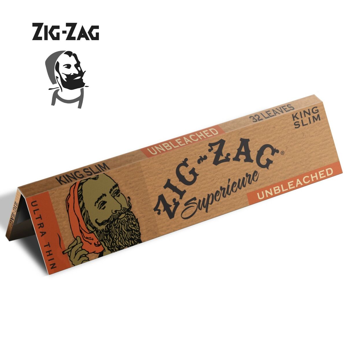 ZIG ZAG KING SLIM UNBLEACHED 24 BOOKLETS